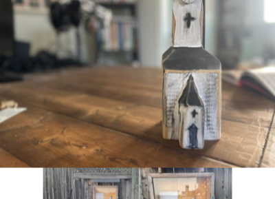 Wooden church and exterior display