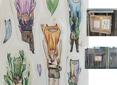 Wooden church and exterior display